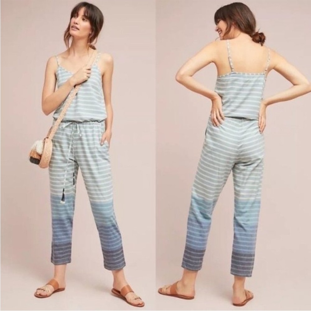 NWOT Anthropologie Kopal Striped Jumpsuit- Size Small